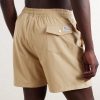 Traveler Straight-Leg Mid-Length Recycled Swim Shorts - BK Traveler Straight-Leg Mid-Length Recycled Swim Shorts - BK