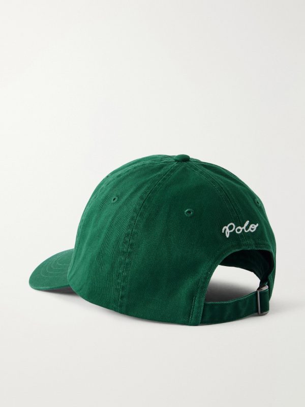 Embroidered Cotton-Twill Baseball Cap - BK Embroidered Cotton-Twill Baseball Cap - BK