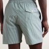 Traveler Striped Straight-Leg Mid-Length Cotton-Blend Seersucker Swim Shorts - BK