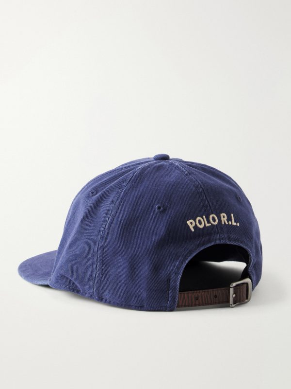 Embroidered Cotton-Twill Baseball Cap - BK