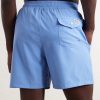 Traveler Straight-Leg Mid-Length Recycled Swim Shorts - BK Traveler Straight-Leg Mid-Length Recycled Swim Shorts - BK