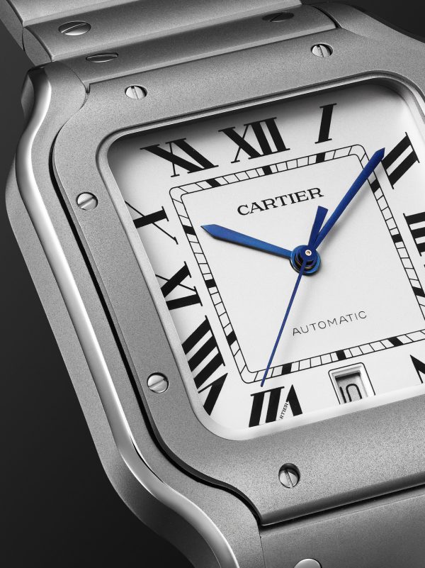 Santos de Cartier Large Automatic 47.5mm Titanium and Alligator Watch, Ref. No. WSSA0089 - CU Santos de Cartier Large Automatic 47.5mm Titanium and Alligator Watch, Ref. No. WSSA0089 - CU