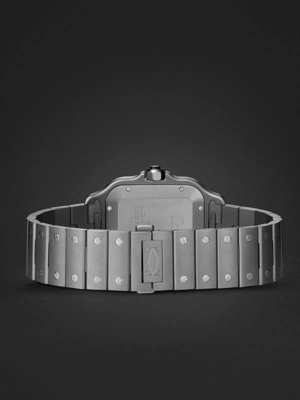 Santos de Cartier Large Automatic 47.5mm Titanium and Alligator Watch, Ref. No. WSSA0089 - E2 Santos de Cartier Large Automatic 47.5mm Titanium and Alligator Watch, Ref. No. WSSA0089 - E2