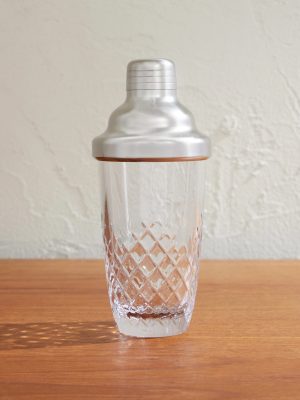 Barwell Crystal and Stainless Steel Cocktail Shaker