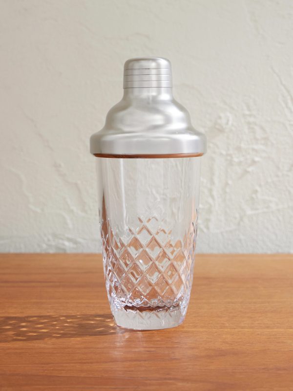 Barwell Crystal and Stainless Steel Cocktail Shaker Barwell Crystal and Stainless Steel Cocktail Shaker