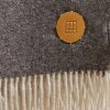 Marwood Logo-Appliquéd Fringed Wool-Blend Throw - CU