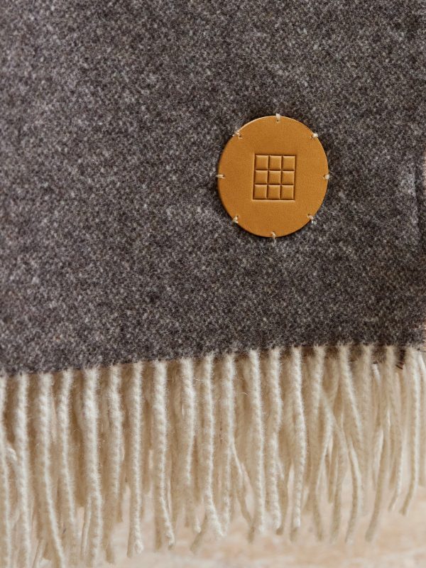Marwood Logo-Appliquéd Fringed Wool-Blend Throw - CU