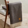 Marwood Logo-Appliquéd Fringed Wool-Blend Throw