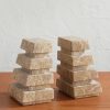 Alderman Emperador Set of Two Marble Bookends