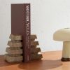 Alderman Emperador Set of Two Marble Bookends - OU