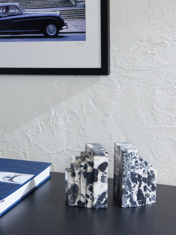 Lola Two-Tone Marble Bookend - OU