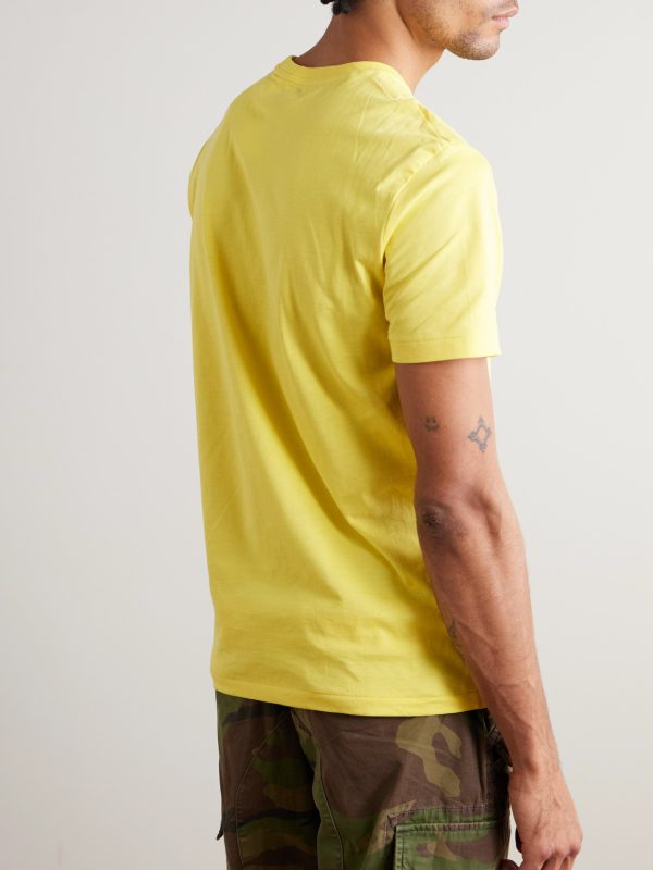 Slim-Fit Logo-Embroidered Cotton-Jersey T-Shirt - BK Slim-Fit Logo-Embroidered Cotton-Jersey T-Shirt - BK