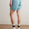 Straight-Leg Logo-Embroidered Cotton-Corduroy Drawstring Shorts - BK Straight-Leg Logo-Embroidered Cotton-Corduroy Drawstring Shorts - BK