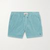 Straight-Leg Logo-Embroidered Cotton-Corduroy Drawstring Shorts Straight-Leg Logo-Embroidered Cotton-Corduroy Drawstring Shorts