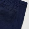Prepster Straight-Leg Logo-Embroidered Linen Drawstring Shorts - CU Prepster Straight-Leg Logo-Embroidered Linen Drawstring Shorts - CU
