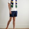 Prepster Straight-Leg Logo-Embroidered Linen Drawstring Shorts - OU Prepster Straight-Leg Logo-Embroidered Linen Drawstring Shorts - OU