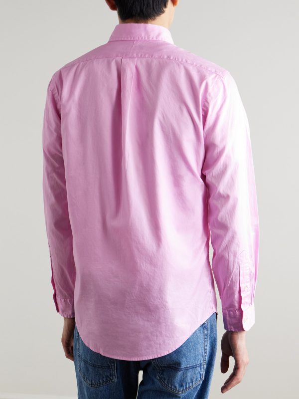 Logo-Embroidered Cotton Shirt - BK