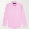 Logo-Embroidered Cotton Shirt