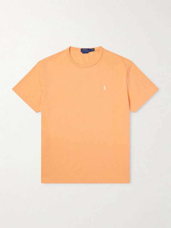 Logo-Embroidered Cotton-Jersey T-Shirt Logo-Embroidered Cotton-Jersey T-Shirt