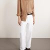 Button-Down Collar Logo-Embroidered Linen Shirt - OU Button-Down Collar Logo-Embroidered Linen Shirt - OU