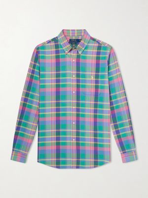 Button-Down Collar Checked Cotton Shirt Button-Down Collar Checked Cotton Shirt