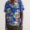 Camp-Collar Printed Voile Shirt - FR Camp-Collar Printed Voile Shirt - FR