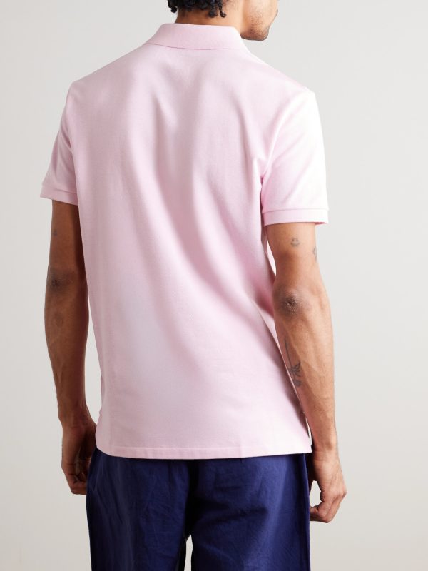 Logo-Embroidered Cotton-Jersey Polo Shirt - BK Logo-Embroidered Cotton-Jersey Polo Shirt - BK