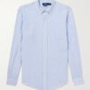 Button-Down Collar Striped Linen Shirt Button-Down Collar Striped Linen Shirt
