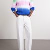 Dégradé Cable-Knit Cotton Sweater - OU