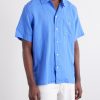 Logo-Embroidered Checked Linen and Cotton-Blend Shirt - FR Logo-Embroidered Checked Linen and Cotton-Blend Shirt - FR