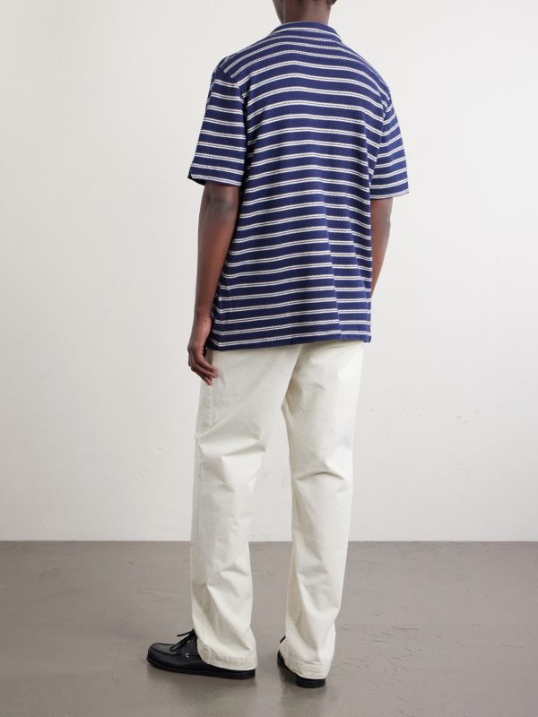 Striped Cotton-Blend Shirt - BK