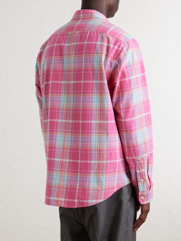 Checked Cotton Shirt - BK Checked Cotton Shirt - BK