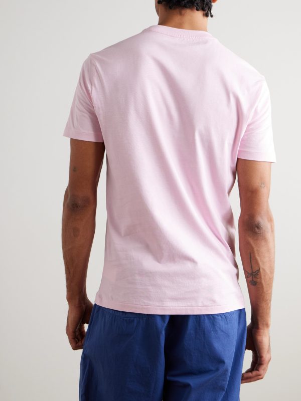 Slim-Fit Logo-Embroidered Cotton-Jersey T-Shirt - BK Slim-Fit Logo-Embroidered Cotton-Jersey T-Shirt - BK