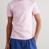 Slim-Fit Logo-Embroidered Cotton-Jersey T-Shirt - FR Slim-Fit Logo-Embroidered Cotton-Jersey T-Shirt - FR