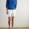 Prepster Straight-Leg Logo-Embroidered Linen Drawstring Shorts - OU Prepster Straight-Leg Logo-Embroidered Linen Drawstring Shorts - OU