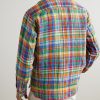Checked Linen Shirt - BK Checked Linen Shirt - BK