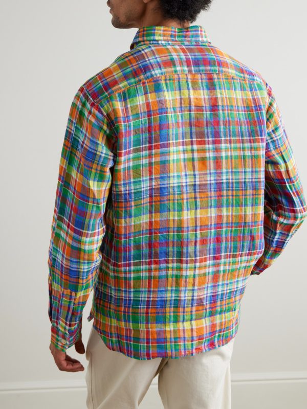 Checked Linen Shirt - BK Checked Linen Shirt - BK