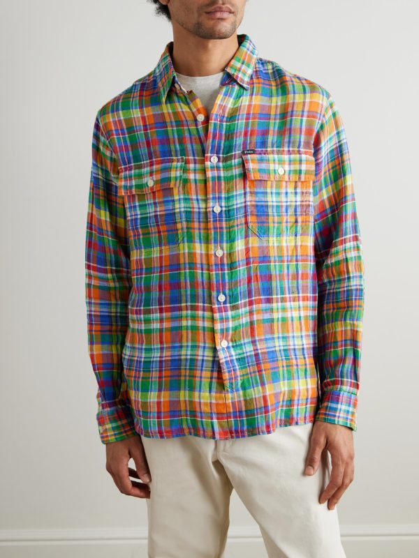 Checked Linen Shirt - FR Checked Linen Shirt - FR