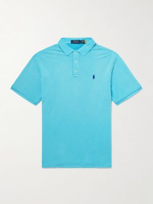 Cotton-Blend Jersey Polo Shirt