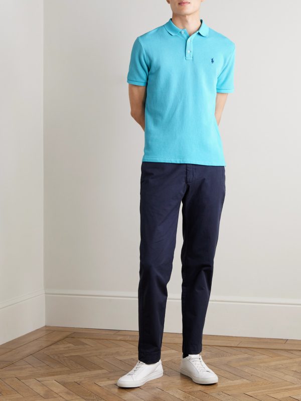 Cotton-Blend Jersey Polo Shirt - OU