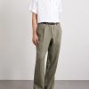 Convertible-Collar Logo-Embroidered Linen Shirt - OU Convertible-Collar Logo-Embroidered Linen Shirt - OU