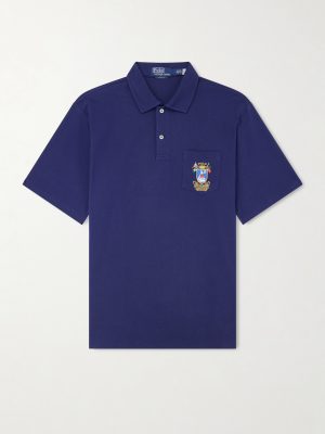 Logo-Embroidered Cotton-Piqué Polo Shirt Logo-Embroidered Cotton-Piqué Polo Shirt