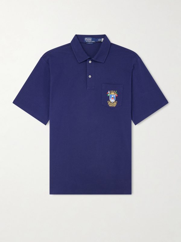 Logo-Embroidered Cotton-Piqué Polo Shirt Logo-Embroidered Cotton-Piqué Polo Shirt