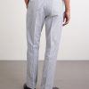 Tapered Striped Cotton-Seersucker Trousers - BK Tapered Striped Cotton-Seersucker Trousers - BK