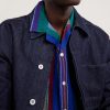 Camp-Collar Striped Linen Shirt - CU Camp-Collar Striped Linen Shirt - CU