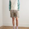 Button-Down Collar Logo-Embroidered Cotton Shirt - OU Button-Down Collar Logo-Embroidered Cotton Shirt - OU