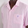 Logo-Embroidered Checked Linen and Cotton-Blend Shirt - CU Logo-Embroidered Checked Linen and Cotton-Blend Shirt - CU