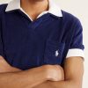 Logo-Embroidered Cotton-Blend Terry Polo Shirt - CU Logo-Embroidered Cotton-Blend Terry Polo Shirt - CU