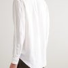 Button-Down Collar Logo-Embroidered Linen Shirt - BK Button-Down Collar Logo-Embroidered Linen Shirt - BK