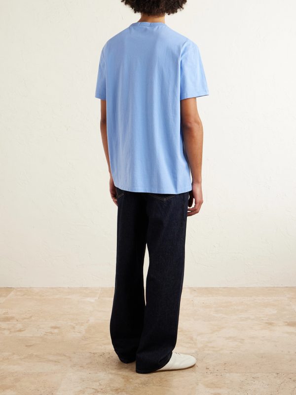 Logo-Embroidered Cotton-Jersey T-Shirt - BK
